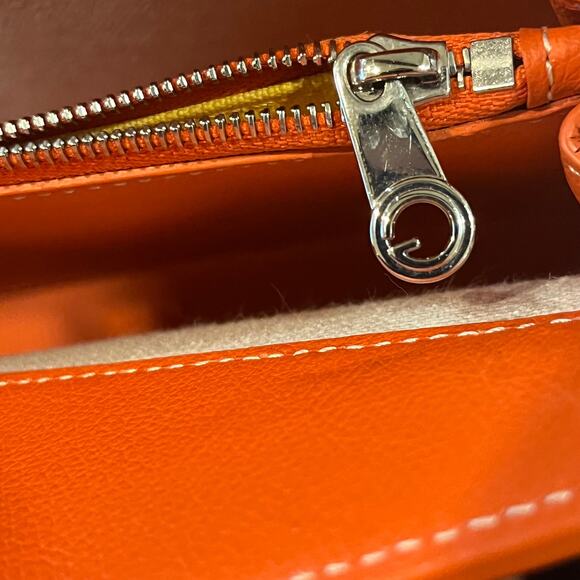 GOYARD Sac Rouette Structured Mini Orange Goyardine Chevroches Calfskin  Bag - Picture 11 of 11